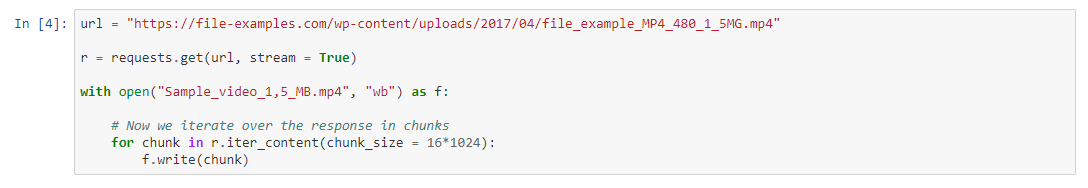 python3 requests download file