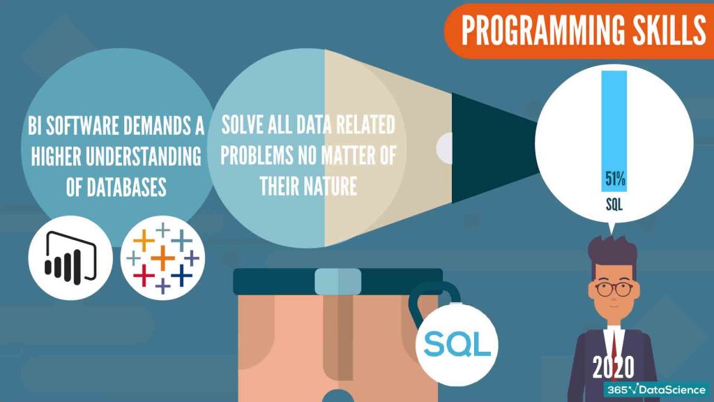 programming skills, sql