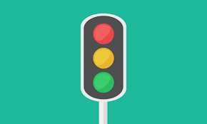 Red, yellow, and green color meanings: traffic lights